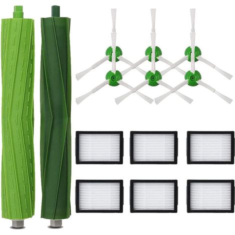 Pacchetto accessori per Roomba E5 E6 i3 i3+ i7 j7 j7+ e5154 e5158 Kit di sostituzione completo per pezzi di ricambio, spazzole laterali, filtri