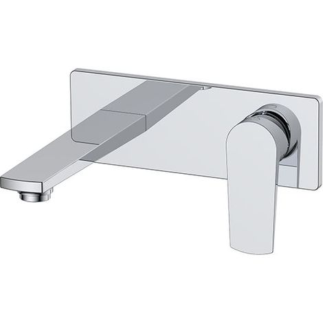RAK Blade Wall Mounted Basin Mixer Tap with Back Plate - RAKBLD3007 (1/2)