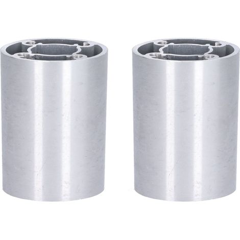 2 Tubes ronds en alliage d'aluminium 6063 pour robots, supports de roulement, Ø extérieur 32mm, modèle 6103‑0032‑0048 (1/5)