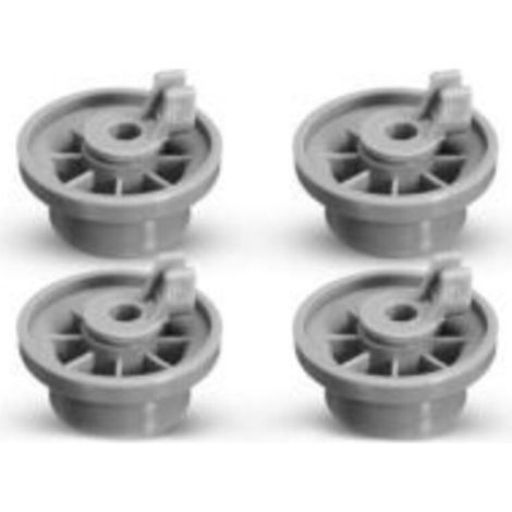 Lot de 4 roulettes de lave-vaisselle pour panier inférieur – Compatible Siemens et Bosch – Installation rapide – Matériau plastique résistant (1/5)