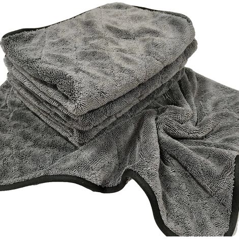 Asciugamano in microfibra, ultra spesso, ad alta assorbenza, 2 pezzi 40x60 (1/2)