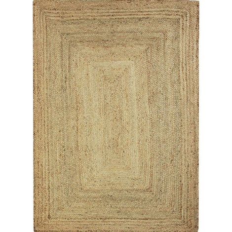 VEGETAL JUTE - Tapis en jute tressé naturel artisanal 80x300
