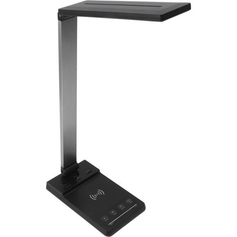 LED-Schreibtischlampe mit kabellosem Ladegerät, Schnellladeanschluss für Mobiltelefone (PD3.0-Schnittstelle, 100–240 V, EU-Stecker) (1/5)
