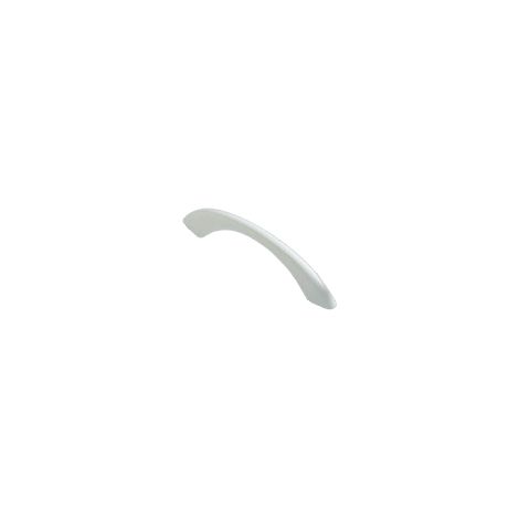 Ouvre&Déco – Poignée de meuble plastique blanc entraxe 64 mm – Largeur 86 mm – Hauteur 22 mm – Modèle moderne pour tiroirs et placards
