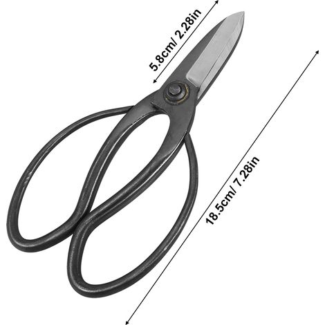 Ciseaux de Jardinage 185mm pour Bonsaï et Art Floral - Outil de Précision pour Petites Branches - KZQ (1/5)
