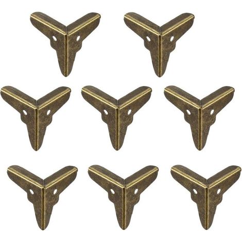 lot de 8 – Protection d'angle pour caisses métal style vintage 20 x 20 x 20 mm (1/4)