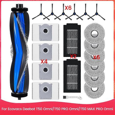 Ersatzzubehörset für ECOVACS DEEBOT T50 Omni/T50 PRO Omni/T50 MAX PRO Omni Saugroboter