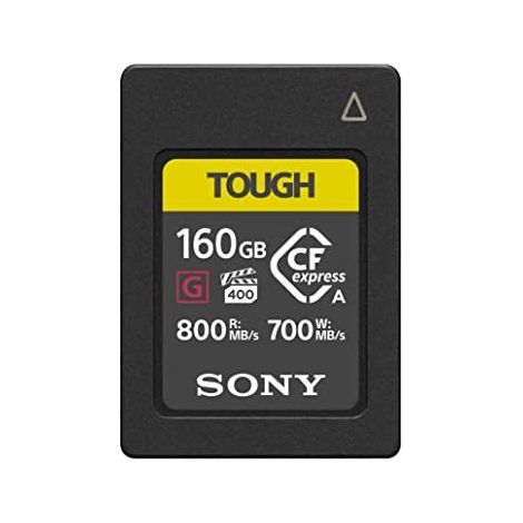 Sony CEAG160T.SYM - Flash Cfexpress Card de Memory (160 GB, Type A, VPG400, High Speed, G-Series, con garanziadevelop Performance video, Readde 800 MB/s e Write 700 MB/s), Nero (1/3)