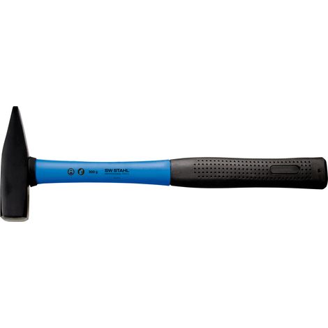 SW-Stahl 50403L Schlosserhammer mit Fiberglas-Stiel 300g I Werkzeughammer mit Fiberglasstiel I Hammer 300g Kopfgewicht