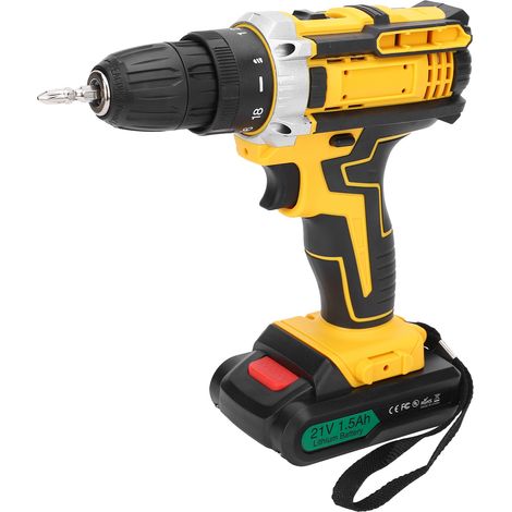 Elektrische Bohrmaschine mit Pistolengriff, Rechts- und Linkslauf, hohes Drehmoment, Schraubendreher-Bohrwerkzeug, AC100-240V (EU-Stecker) (1/5)