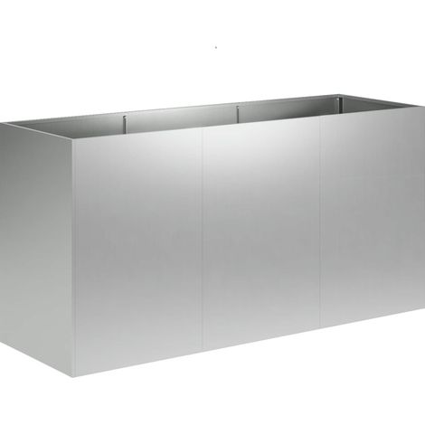 Garten-Pflanzgefäß Silber 120 x 40 x 60 cm Verzinkter Stahl vidaXL