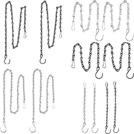 (Y5GA5AC403164-S-24) 2 chaînes de suspension pour pots de fleurs, paniers, mangeoires à oiseaux, jardinières, lanternes, décorations et supports pour plantes (1/4)