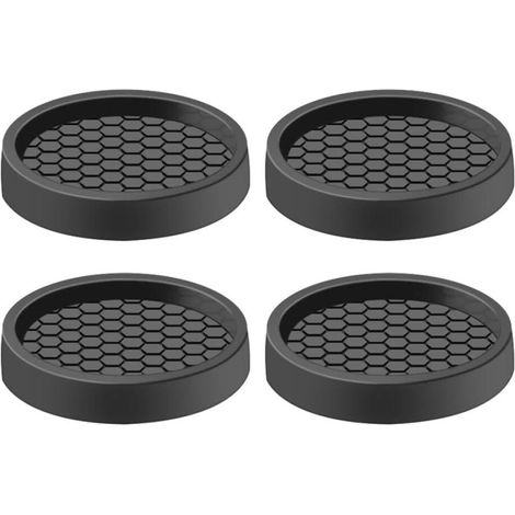 4 Pièces Patins pour Meubles,5cm Patin Antidérapant en Caoutchouc, Protection Pied de Chaise, Patins Antidérapants Coupelles de roulettes pour Meubles pour Lit Armoire Canapé Chaise Table (1/5)