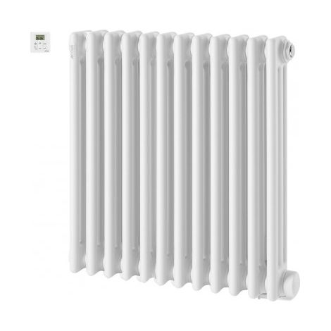 Acova – Radiateur électrique à inertie fluide 750W – Design compact – Éléments ronds verticaux en acier – Certification NF électricité (1/9)