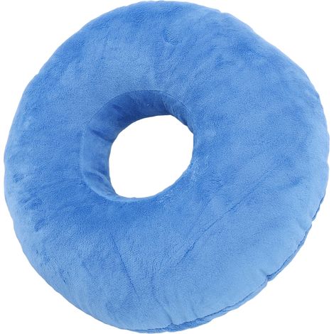 Oreiller avec trou pour les oreilles, oreiller pour dormir sur le côté, oreiller avec trou pour les oreilles, bouchons d'oreilles et écouteurs, oreiller de sommeil en forme de donut (1/5)