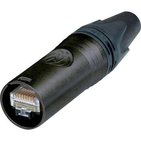 Neutrik NE8MX6-B EtherCON RJ45 CAT6 connettore A NE8MX6-B Spina dritta Poli: 8P8C Nero 1 pz.