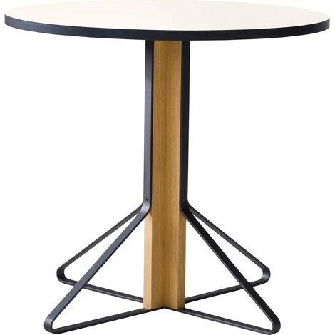 [GEBRAUCHT] B-Ware Artek Kaari Tisch Tischmöbel Esstisch Eiche Weiß ø80cm