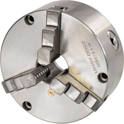 Mandrin 3 mors à serrage concentrique corps en fonte ø160 mm montage frontal pour plateau diviseur THV-8 Torros TKL160 (1/2)