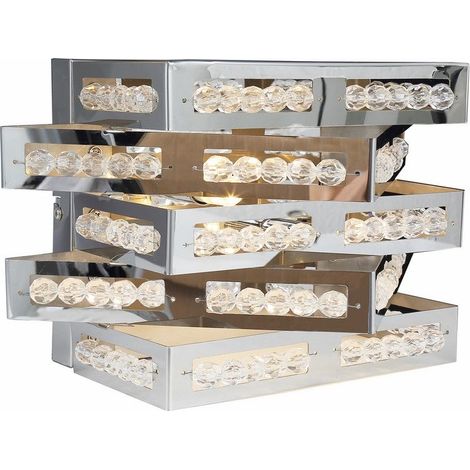 Applique murale Marcella glamour chrome 2xG9 33W Reality