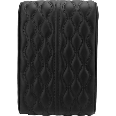 Accoudoir central universel en cuir PU noir, étanche, avec sangle élastique, pour SUV camion voiture (1/5)