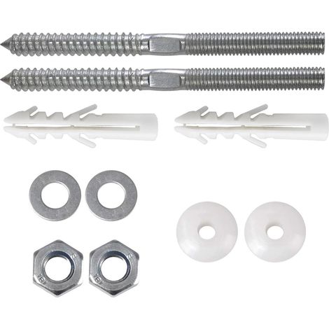 Wall Mounted Basin Sink Screw Fixing Kit Plug Washer Fittings
