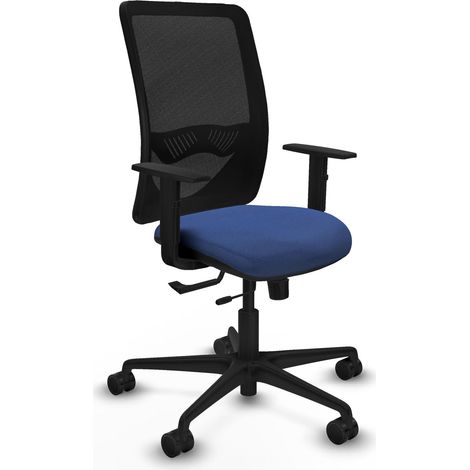 Bürostuhl piqueras y crespo Zulema schwarzes blaues Netz (1/2)