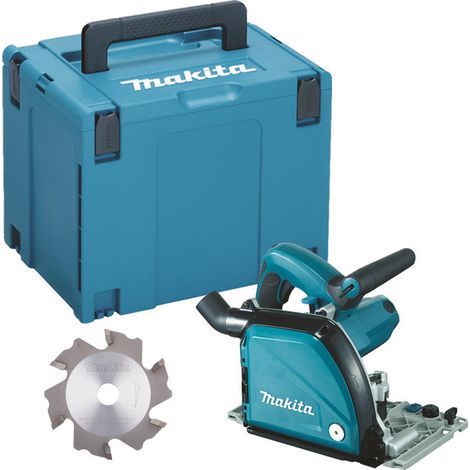Makita – Scie circulaire 1300W pour aluminium 118mm – Vitesse 2600-6400/min – Démarrage progressif – Protection surcharge – Aspiration externe
