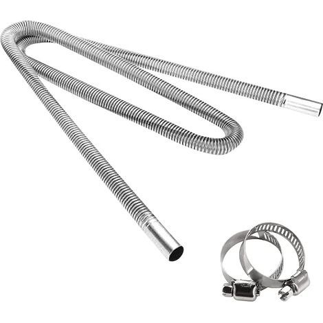 Tuyau d'échappement de chauffage 200cm tuyau d'échappement de chauffage de voiture 25mm tuyau d'aération de gaz Diesel Flexible (1/5)