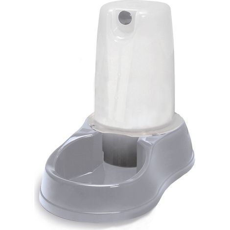 Distributeur d'eau 6.5 litres, gris en plastique, pour chien - Stefanplast (1/5)