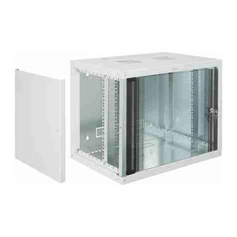 Armoire murale BTnet BTIC9306P4LN série Linkeo 6 unités rack - profondeur 400 mm - avec panneaux latéraux amovibles