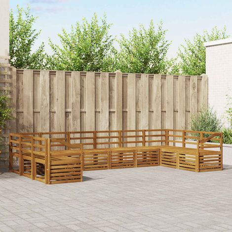 vidaXL Ecksofa Set 10 pcs Natur (1/5)