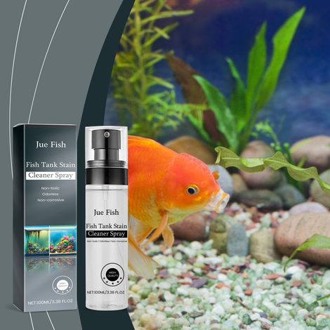 Spray nettoyant pour aquarium - élimine les taches et le tartre sans laisser de résidus, doux pour les poissons - 100 ml (1/5)