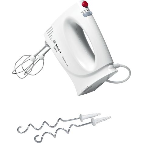 Electroménager MFQ3030 Batteur à main puissant CleverMixx 350 W, 4 vitesses + turbo. Accessoires inclus. Blanc (1/5)