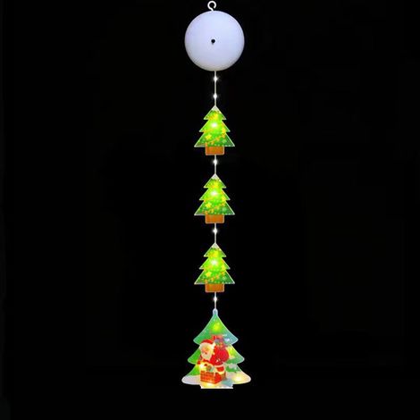 Lumières de fenêtre Noël cm guirlandes lumineuses pour arbre suspendues avec ventouses 10 pièces 55 (1/3)