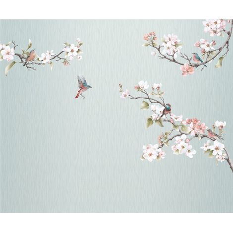 Komar Wandtapete - Apple Blossom - 250 x 300 cm - Vlies Digitaldruck - klassischer Stil (1/5)