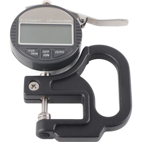 Micromètre numérique de mesure d'épaisseur, capacité 0-12,7 mm (1/5)