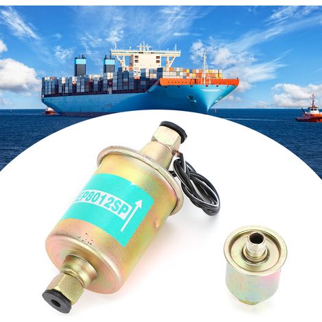 Pompe à carburant électrique universelle en ligne pour moteurs diesel 12 V (voitures, camions, bateaux, générateurs) (1/5)