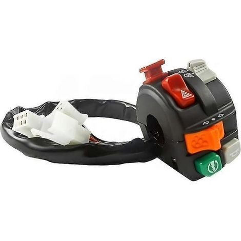 Commandes multifonctionnelles pour moto : klaxon, phare, clignotants, bouton de guidon électrique pour Nmax155 (1/5)
