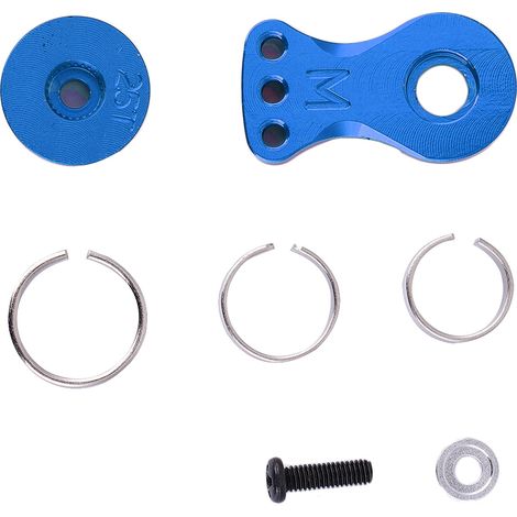 25T Pignon Métal Anneau Engrenage Bras RC pour Voiture 1/10 1/8 N10221NB Bleu (1/5)