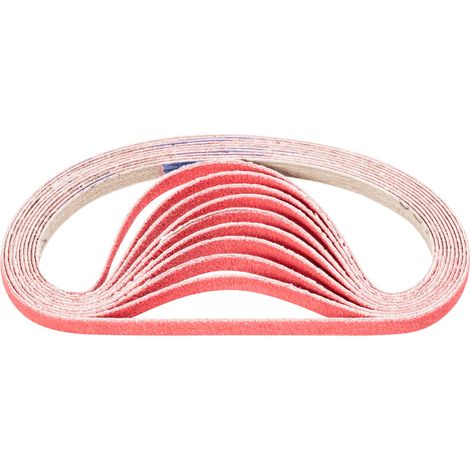 PFERD TOOLS Keramikkorn Schleifband BA 6x305 mm CO-COOL120 für Edelstahl-Schliff mit Bandschleifer (100) 100 Stk (1/4)