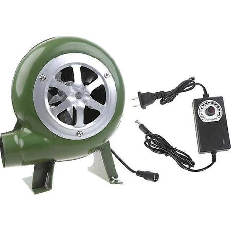 Filiyano-Ventilateur électrique pour barbecue à vitesse réglable, allume-charbon en fer pour fumoir, four, forge et cuisinière, AC100 240V 60W US (1/5)