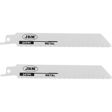 Lame per sega reciproca jbm 24tpi 150 mm 2 pezzi metallo