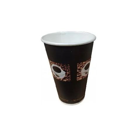 Vaso de papel 480ml Café 50uds.