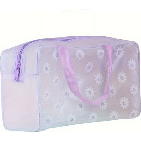 Sac De Douche Voyage Etanche - Sac À Produits De Toilette En PVC - Pour Usage Extérieur Et Domestique - 1 Pièce (1/5)