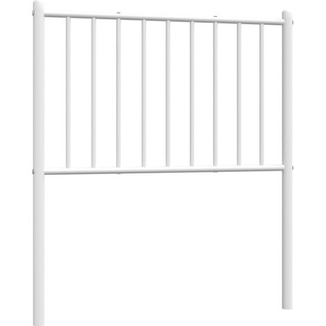 Cabecero de metal blanco 80 cm vidaXL (1/5)