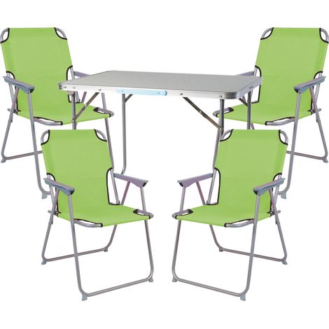 5-teiliges Campingmöbel Set 70x50x59cm-DMC330870+4xDPO2600LG (1/3)