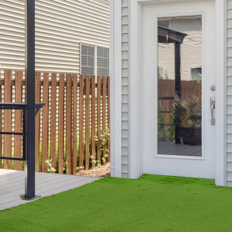 Gazon synthétique pour usage intérieur et extérieur, 3L x 1m², dense, à croissance haute, 2,5 cm, vert (1/5)