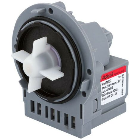 Pompe de vidange 40w ASKOLL M231XP C00144997 pour Lave linge ARTHUR MARTIN, CANDY, CURTISS, ELECTROLUX, ESSENTIEL B, FAURE, SAMSUNG, SIDEX , LAVE LINGE HUBLOT ESSENTIELB ELF 614D2, LAVE LINGE HUBLOT E (1/4)