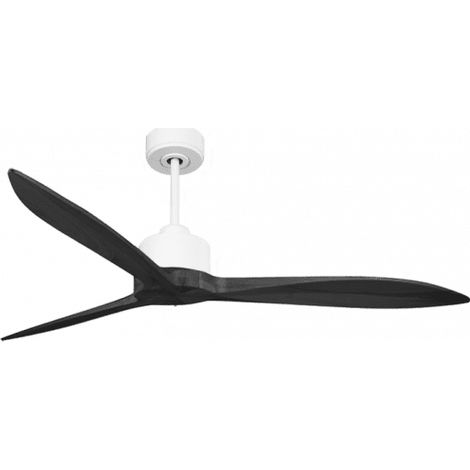 Modulo Latino Slim - Super destratificateur et ventilateur DC 132 cm blanc pales bois noir  idéal 26 à 40 m² (1/5)