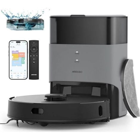 AIRROBO T20 Aspirateur Robot Laveur 5 500 Pa, 3,5L Capacité du Collecteur, 3200mAh, Idéal pour Poils d'Animaux Surface 200㎡ (1/5)